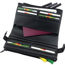 Perabags Yıldızlı Geceler Baskılı Çıt Çıtlı Tasarım Cüzdan