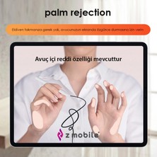 Z-Mobile iPad Air 10.9" 4. 5. Nesil Tablet Kalemi Palm Rejection Avuç Içi Reddi ve Eğim Özellikli Manyetik Şarjlı Kalem