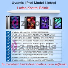 Z-Mobile iPad Air 10.9" 4. 5. Nesil Tablet Kalemi Palm Rejection Avuç Içi Reddi ve Eğim Özellikli Manyetik Şarjlı Kalem