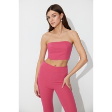 Pembe Fermuarlı Büstiyer SS23CT4724PE