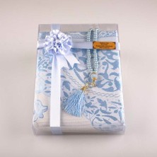 Hayrat Neşriyat Tesbih + Seccade Hediye Seti (Bebe Mavi)