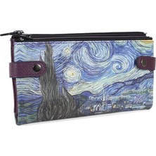 Perabags Van Gogh Starry Night Baskılı Çıt Çıtlı Tasarım