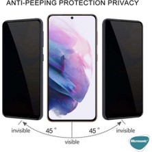 Microsonic Samsung Galaxy S23 Privacy 5d Gizlilik Filtreli Cam Ekran Koruyucu Siyah