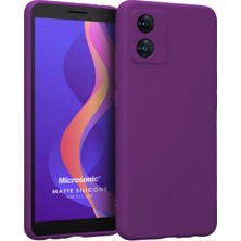 Microsonic Matte Silicone Tcl 303 Kılıf Mor