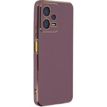 Microsonic Xiaomi Redmi Note 12 Pro Kılıf Olive Plated Lila