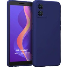 Microsonic Matte Silicone Tcl 303 Kılıf Lacivert