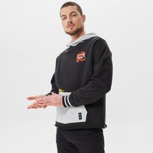 Puma Boroughs Erkek Siyah Kapüşonlu Sweatshirt.02