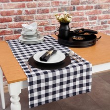 Dc Home Kareli Runner - 45X150 cm - Siyah