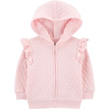 Oshkosh Kız Bebek Kapüşonlu Sweatshirt Pembe