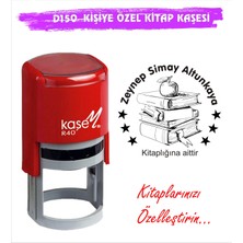 Kaşem Kişiye Özel Yuvarlak Otomatik Kitap Kaşesi D150