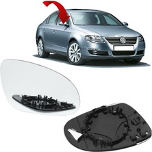 Vassparts Volkswagen Passat B6 2006 - 2010 Ayna Camı Sağ Yolcu Tarafı - 3C0857522