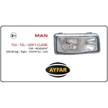 Ayfar Far Sağ Man Tga Tgl Lion's Classic E4 Manuel Ayar 505548