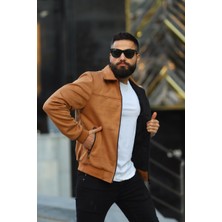 SB Collection Erkek Yakalı Baharlık Süet Ceket
