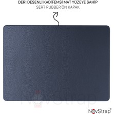 Novstrap Apple Macbook Pro 2023 16 Inç M2 Pro/max A2780 Uyumlu Kılıf Deri Desenli Rubber Mat Kapak