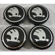 Skoda Jant Göbeği 4 Adet 58/55MM , Skoda Jant Kapağı 58MM (Sticker Baskı Değildir) Al Tak Kullan