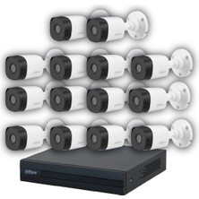Dahua 14 Kameralı 20 Metre Gece Görüşlü Full Hd Güvenlik Kamera Seti