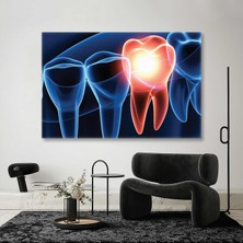 SML Tablo Diş Hekimi Ağız ve Diş Sağlığı Ofis Kanvas Tablo