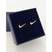 Nida Jewelry 925 Ayar Gümüş Nike Küpe