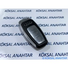 Köksal Anahtar Audi A3, Q2, Q3 Keyless Start & Stop Sustalı Anahtarlı Modeller Için 2023 Silver Audi Kumanda Kabı