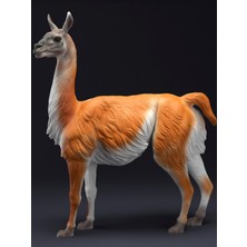 House Of Figure Guanako Figürü  20CM Dekorasyon-Hediyelik Ürün-Dekoratif Raf Ürünü-Hobi-Figür