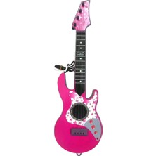 Çınaroğlu Avm Elektro Çocuk Gitar Kartelalı Pembe Renk 50 cm