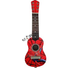 Çınaroğlu Avm Kutulu Spiderman Çocuk Oyuncak Gitar Kırmızı 50 cm