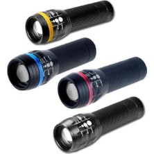 Süper Zoomlu Pilli Ledli  El Feneri WT-060