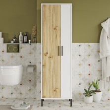 L'occi Concept Harvey Çok Amaçlı Dolap Vileda Banyo Dolabı Keçe-Beyaz Hr1-Wk