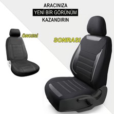 Z&C MAXTECH Volkswagen Caddy Eski 2+1 Ticari Özel Tasarım Oto Koltuk Kılıfı Seti Smart Sb-T