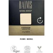 Baims Eyeshadow (Göz Farı) Yeniden Dolum Organik Vegan Göz Farı 10 Ivory