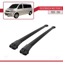 Omad Volkswagen Multivan (T5) 2003-2015 Arası Ile Uyumlu Ace-1 Ara Atkı Tavan Barı Siyah