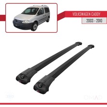 Omad Volkswagen Caddy 2003-2010 Arası Ile Uyumlu Ace-1 Ara Atkı Tavan Barı Siyah