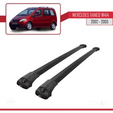 Omad Mercedes Vaneo (W414) 2002-2005 Arası Ile Uyumlu Ace-1 Ara Atkı Tavan Barı Siyah