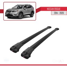 Omad Nissan Rogue 2014-2020 Arası Ile Uyumlu Ace-1 Ara Atkı Tavan Barı Siyah