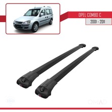 Omad Opel Combo (C) 2001-2011 Arası Ile Uyumlu Ace-1 Ara Atkı Tavan Barı Siyah