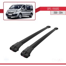 Omad Opel Vivaro 2001-2014 Arası Ile Uyumlu Ace-1 Ara Atkı Tavan Barı Siyah