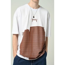 Don Q Shot Erkek Baskılı Oversize Kısa Kollu T-Shirt