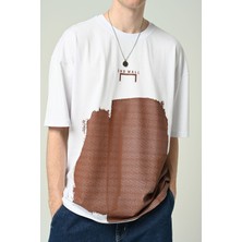 Don Q Shot Erkek Baskılı Oversize Kısa Kollu T-Shirt