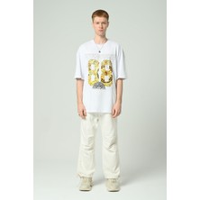 Don Q Shot Erkek Motif Baskılı Oversize Kısa Kollu T-Shirt
