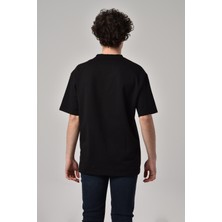 Don Q Shot Erkek Ayı Nakışlı Oversize Kısa Kollu T-Shirt