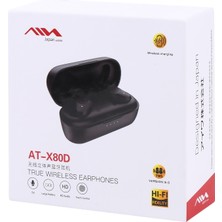 Ain AT-X80D Tws Tam Frekanslı Hareketli Demir Hifi Kulak Içi Bluetooth Kulaklık (Yurt Dışından)