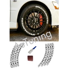 AS Tuning Pvc Kauçuk 8 li set 1 tk Speedhunters Lastik Yazısı
