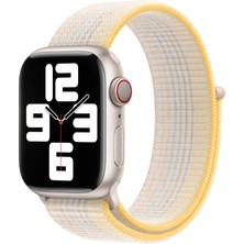 Dexmon Apple Watch Uyumlu Kordon  Spor Loop Hasır Kumaş Cırt Cırtlı Pratik Kullanım Hafif Şık Tasarım