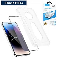 Coofbe 0.33MM Ultra Ince Full Koruma iPhone 14 Pro Ekran Koruyucu ve Montaj Aparatı Ultra Thin Cam