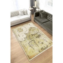 Homshtag Orta Dünya Dokuma Tabanlı Yıkanabilir Kaymaz Yüzüklerin Efendisi Film Halısı