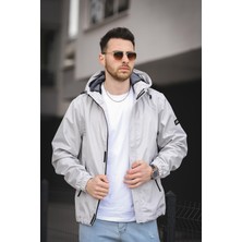 Oksit Ken Slim Fit Kapüşonlu Mevsimlik Mont