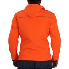 Venom Jaws Soft Shell Kapşonlu Korumalı Motorcu Montu - Turuncu SYM0085