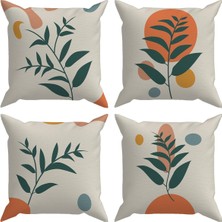Evdek Botanical 4'lü Kırlent Kılıf Ds19