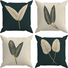 Evdek Botanical 4'lü Kırlent Kılıf DS25 45X45 cm