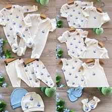 Renkli Puset 14'lü Yenidoğan Hastane Çıkışı Bebek Zıbın Set Yelken10